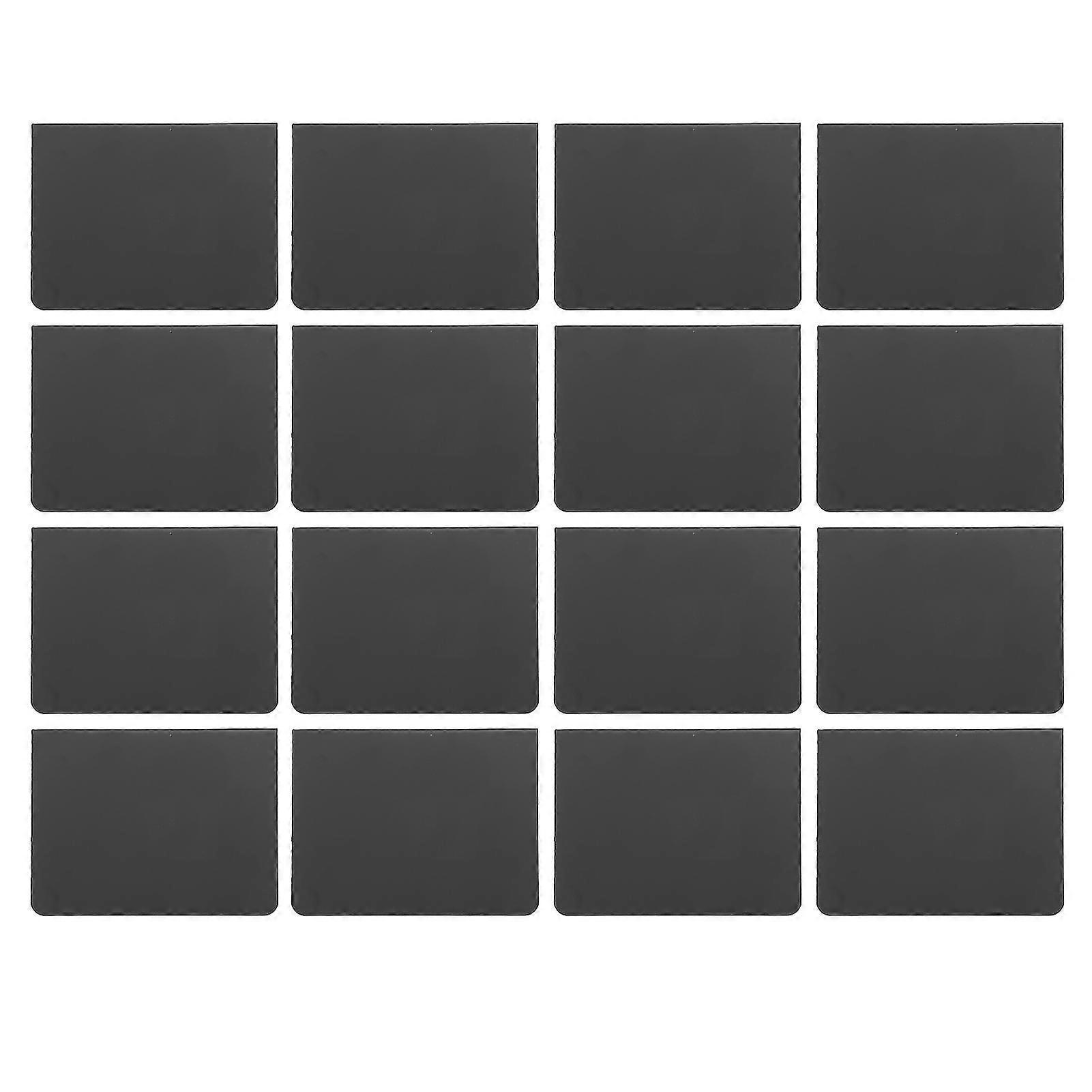 16-Piece Mini V-Shaped Erasable Chalkboard Signs - Perfect for Food Labels, Table Numbers & Event Decorations