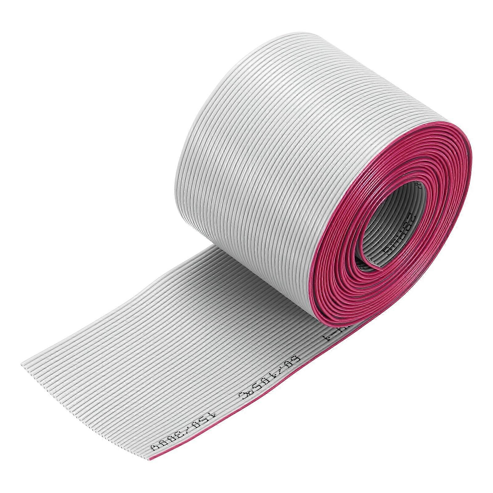 IDC flat ribbon cable, 2.5 m, pitch 1.27 mm, 40pin, for JTAG/ISP connection, gray