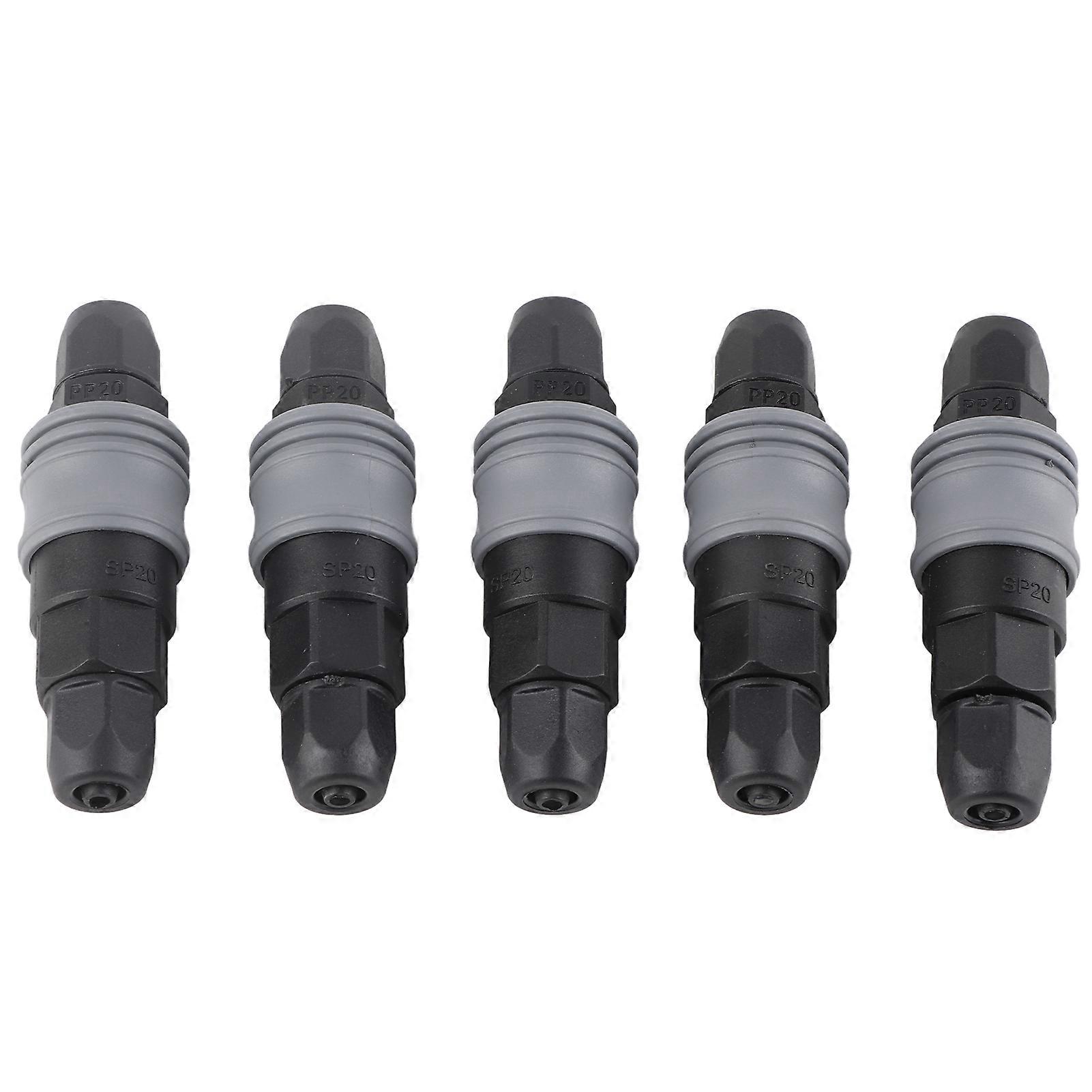 5 Set Pneumatic Quick Connector C Type Self Locking Air Compressor Hose Coupler Plug Socket(SP+PP‑20 ) SP+PP‑20