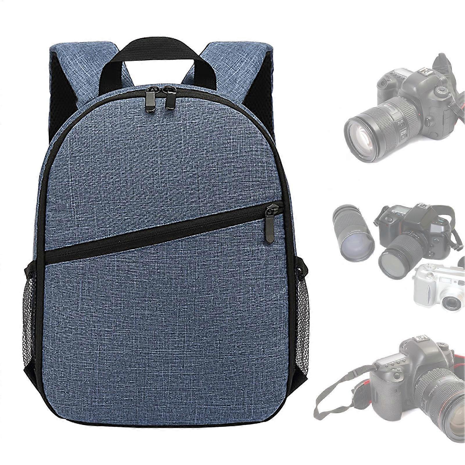 Camera Backpack  Waterproof Large Camera Bags for Photographers  DSLR Backpack, Travel Backpack for Camera in Blue