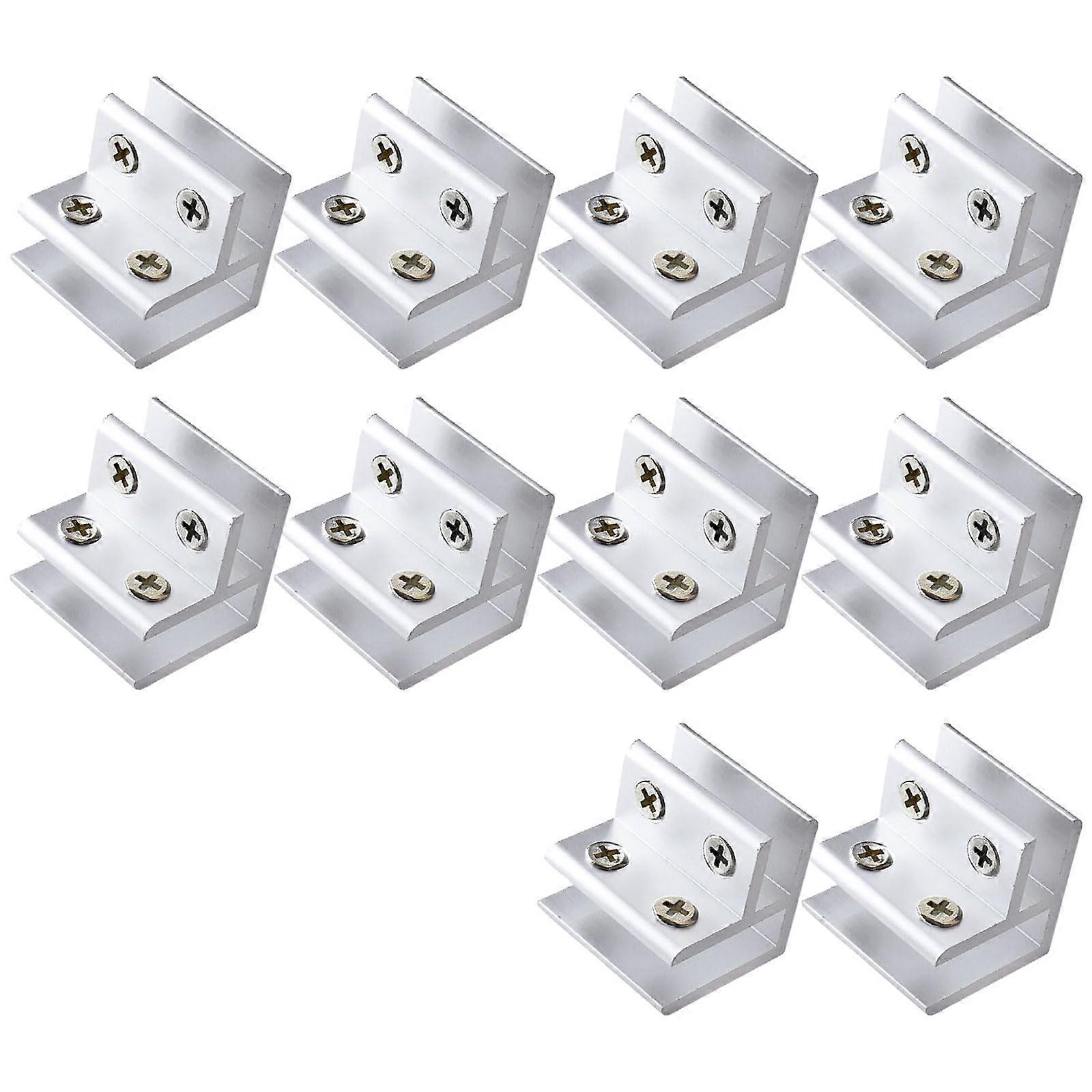 Tile Mounting Clamps, Aluminum Tile Clips, 90 Degree Installation, 6-10 mm Compatible, 10 Pack