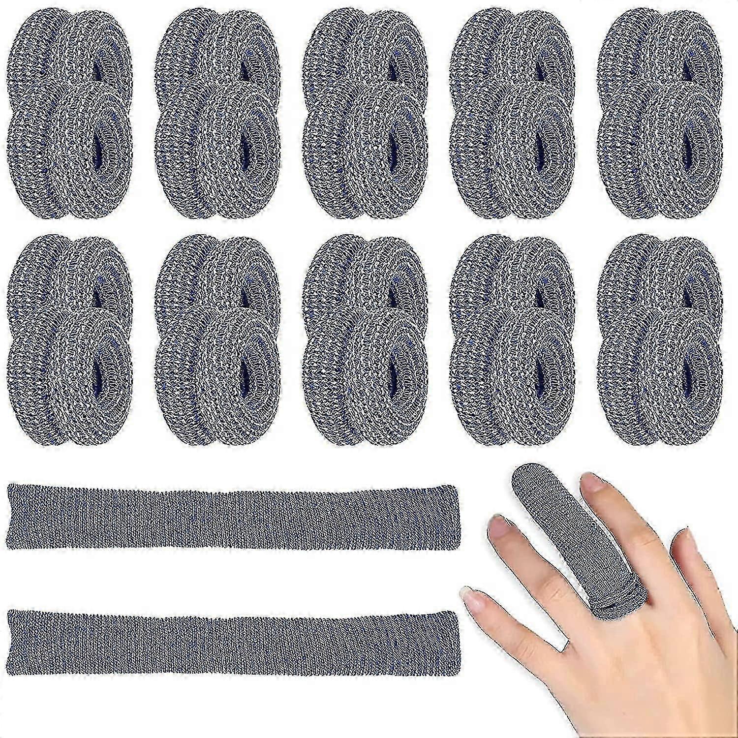 20pcs ضمادة الاصبع ، الإسعافات الأولية توبلار ضمادة الاصبع لفة أنبوبي ضمادة ، لينة القطن أنبوبي التمريض الرياضة واقية