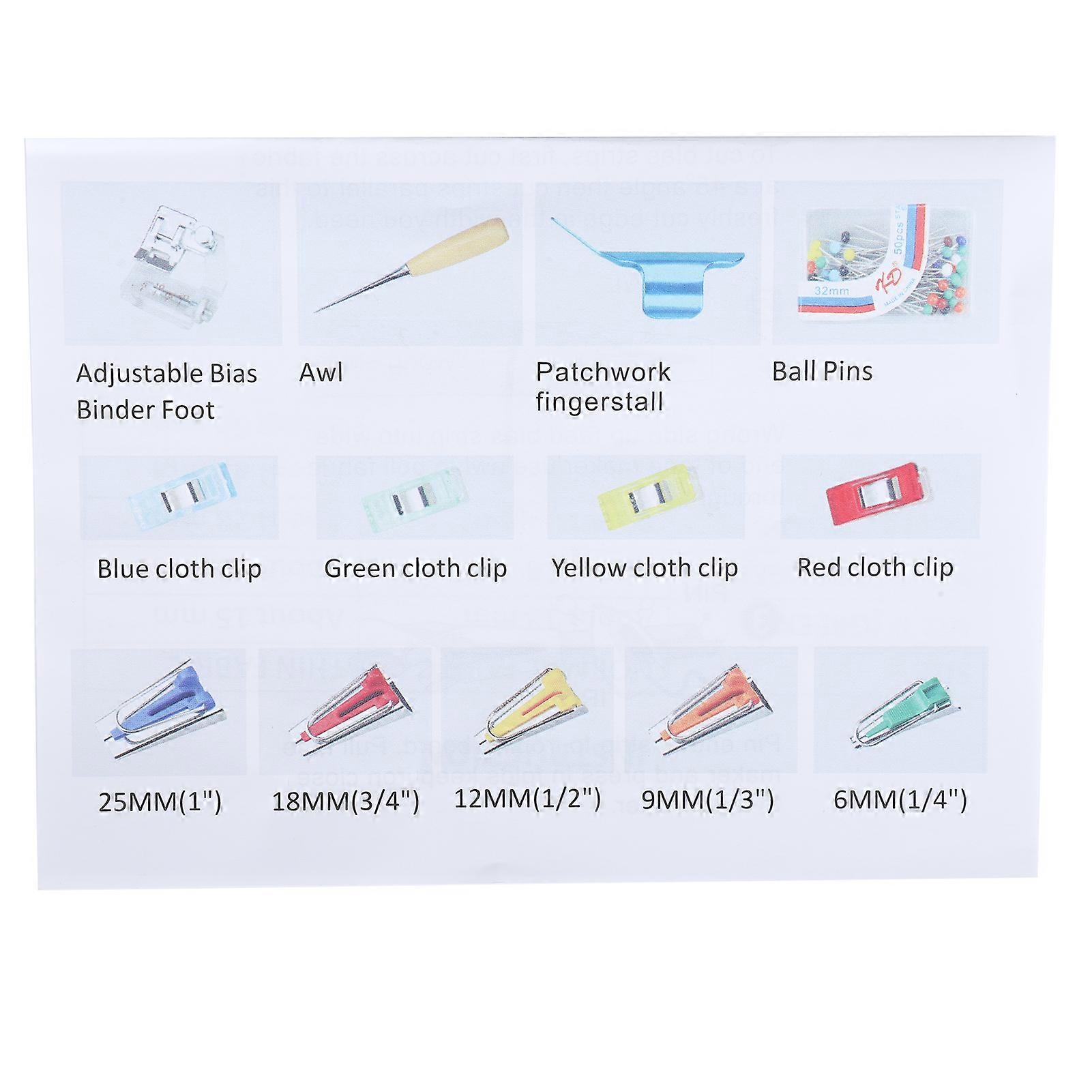 Cloth Bias Tape Makers Manual Sewing Set Accessories DIY HandMade PatchWork Tools