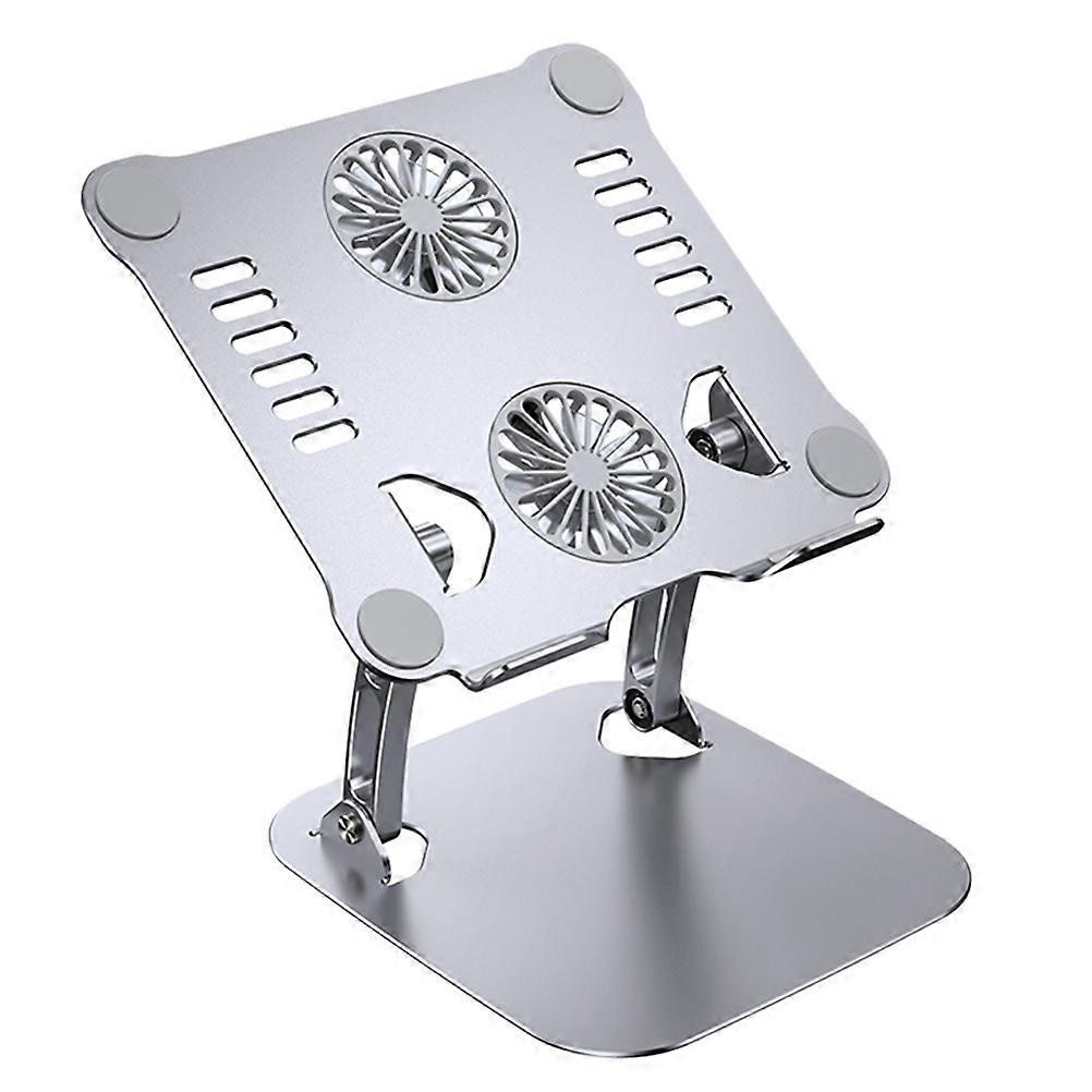 Desk Laptop Stand Foldable Laptop Tablet Stand Cooling Heat Dissipation Adjustable Angle Silver 1Pack