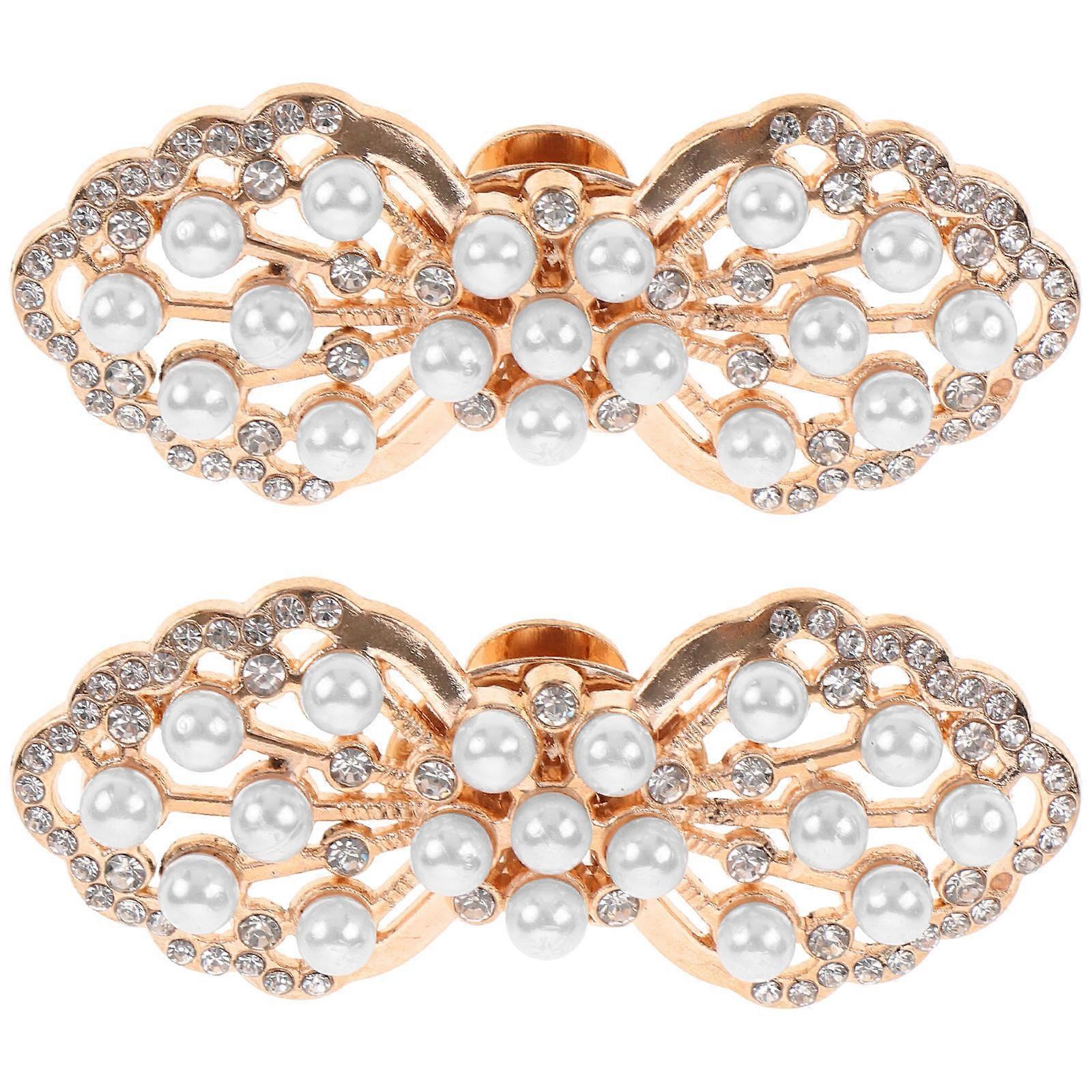 2pcs Detachable Rhinestone Shoe Clips for Women – Elegant Charms for Heels & Sandals, Glamorous Footwear Decor for Bridal & Party Use
