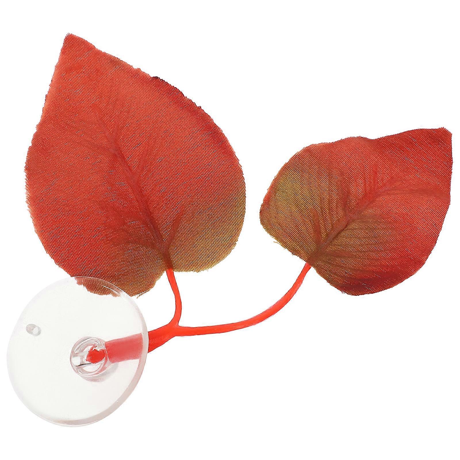 Hammock Style Betta Fish Resting Leaf Bed Spawning Multi 10.5x8cm Tank Decor 1 Set