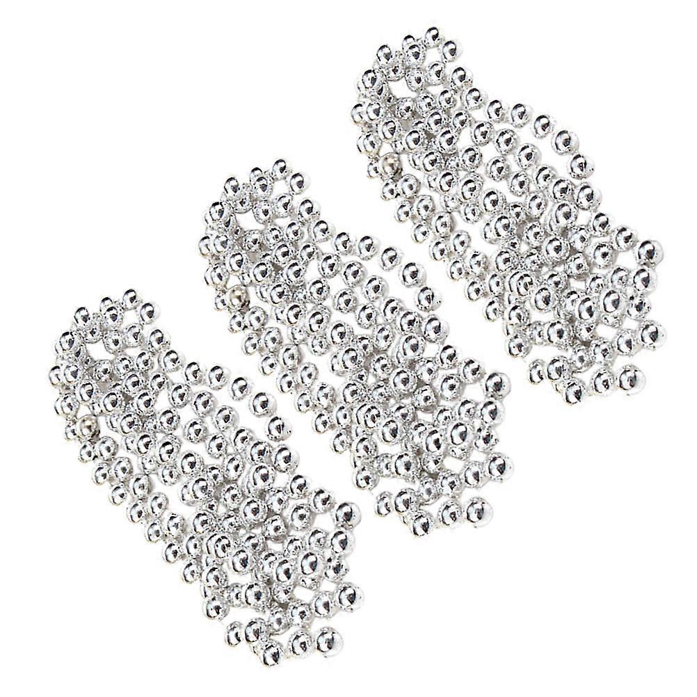 Hanging Chain Beads Strings Christmas Tree Decoration Xmas Party Festival Atmosphere Enhancement 3Pcs