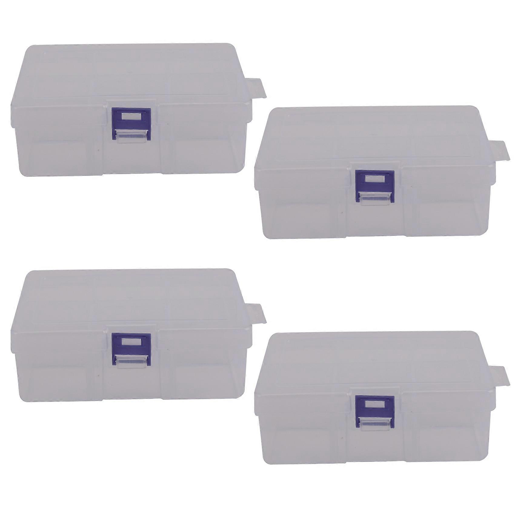 4X 6 Removable Plastic Storage Box Jewelry/Earring/Tools Container Organizer