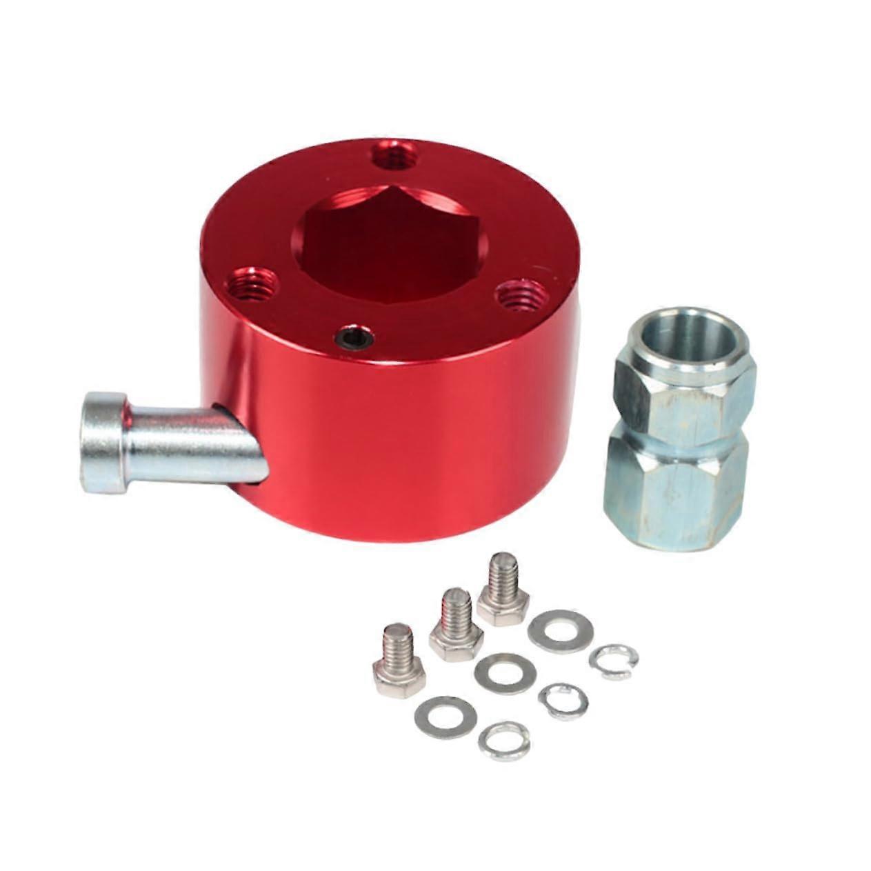 Steering Wheel Quick Release Base Adapter For Racing Vehicles Quick Removal And Installation Durable Material Red For Car Enthusiasts