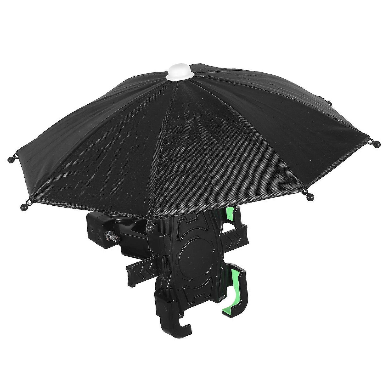 Dark Blue Bike Phone Mount with Umbrella for Handlebar Easy ABS Material 4.7 Inches