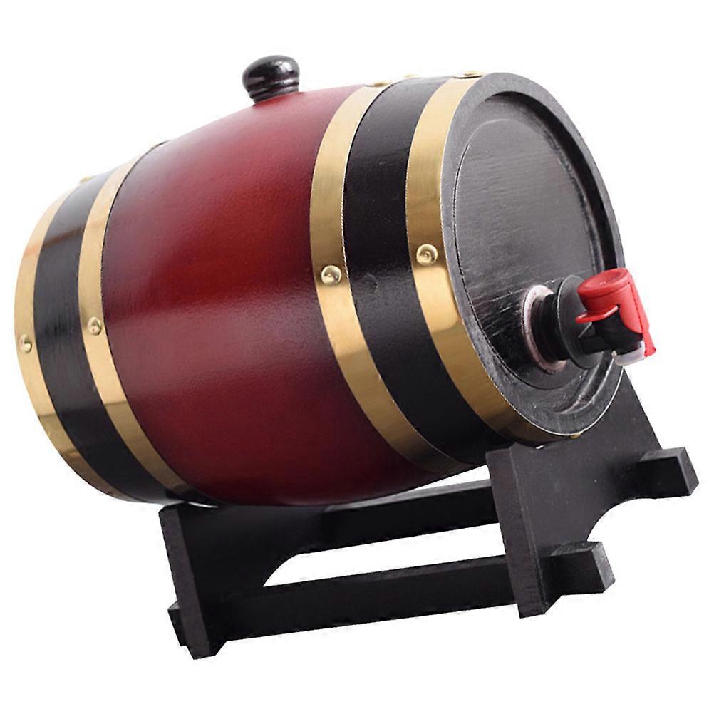 Practical Wooden Beer Barrel and Wine Container for Bar Home Use Multi Color with Faucet Design 4.5L