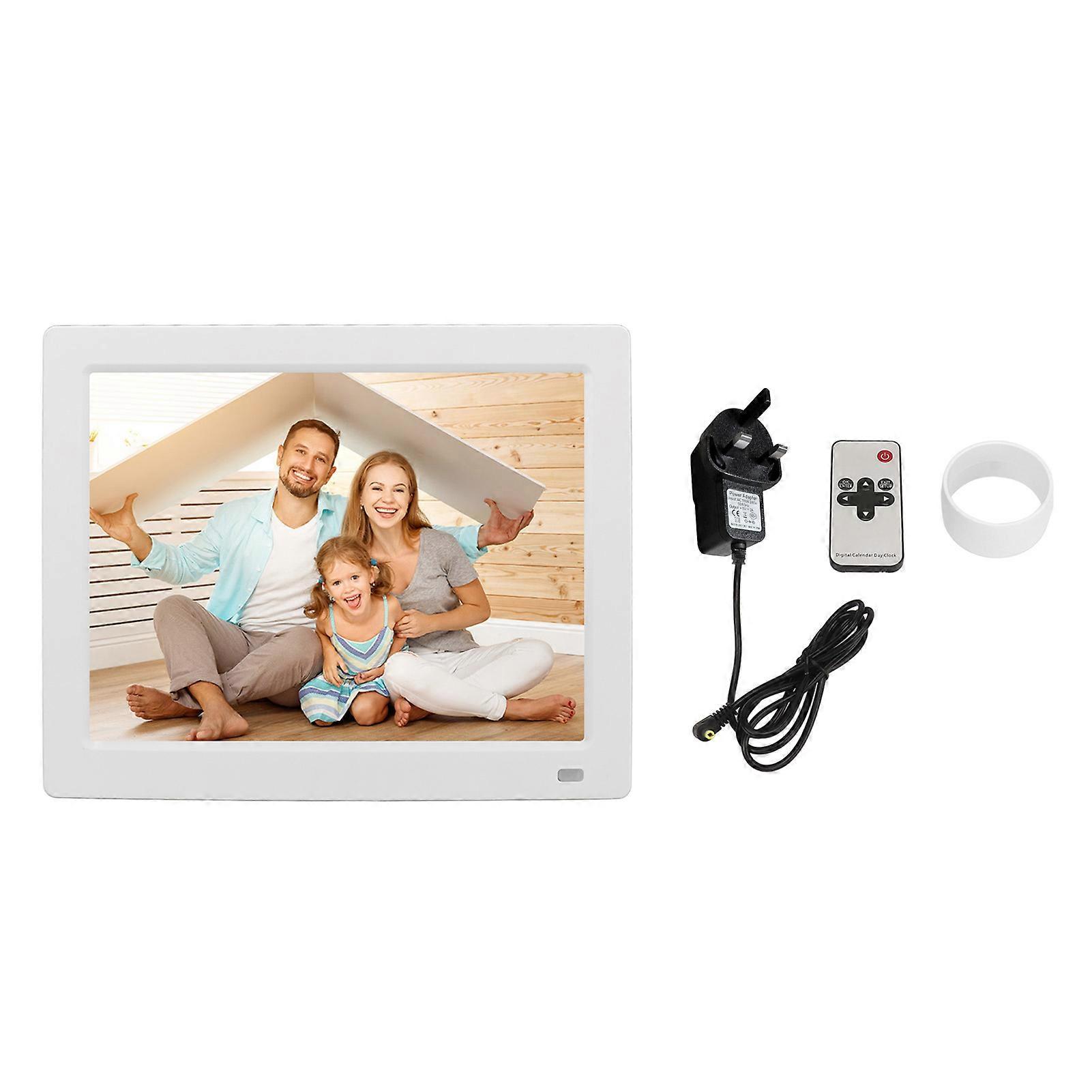 Day Date Clock 10.2 Inch 5 Alarms Auto Dimmable Digital Calendar Clock with Remote Control for Dementia Seniors UK Plug