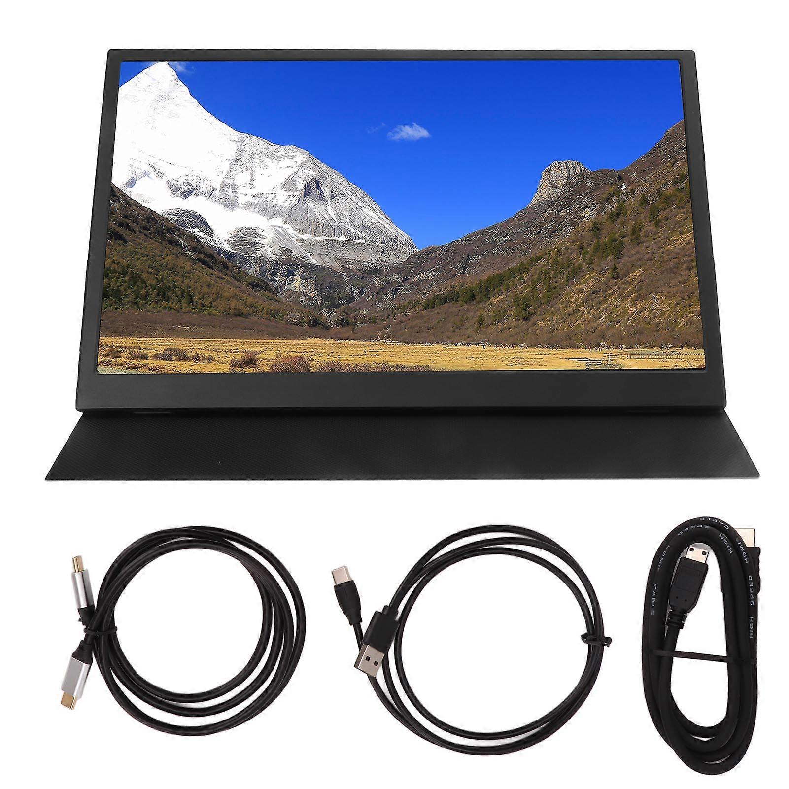 15.6 Inch Ultra Thin Portable Monitor 1080P FHD IPS Type C Laptop Monitor for PC Tablet