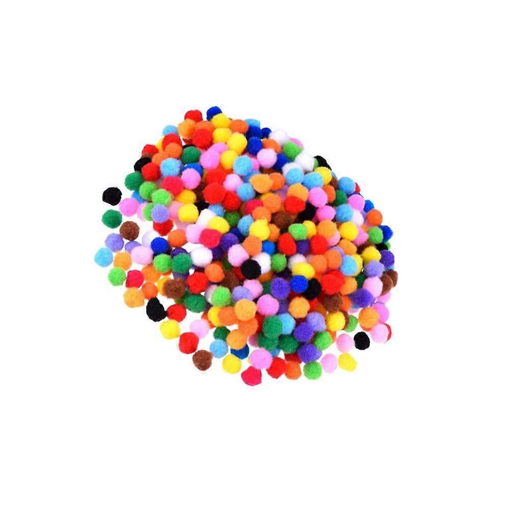Costume Accessories Plush Ball Toy Kids Diy Craft Projects Assorted Color 1.50X1.50X1.50CM Elastic Polyester Tassel Key Chain 1000Pcs