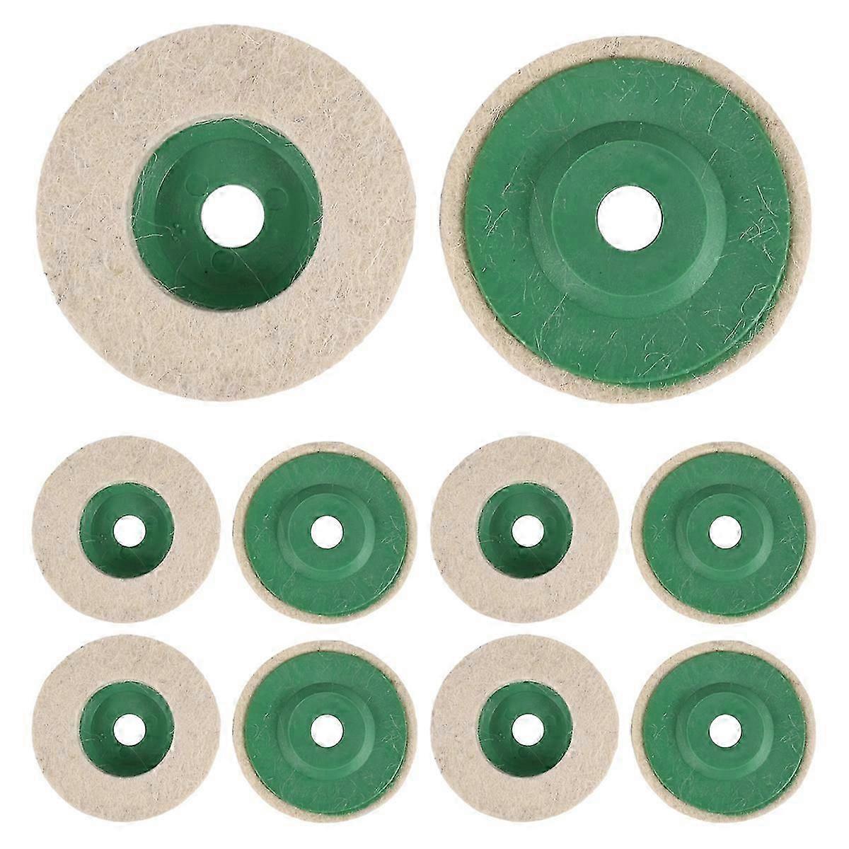 10Pcs 100Mm 4 Polegadas Lã Polimento Redondo Rodas Almofadas Polidor Rodas para Cobre Ferro&Alumínio