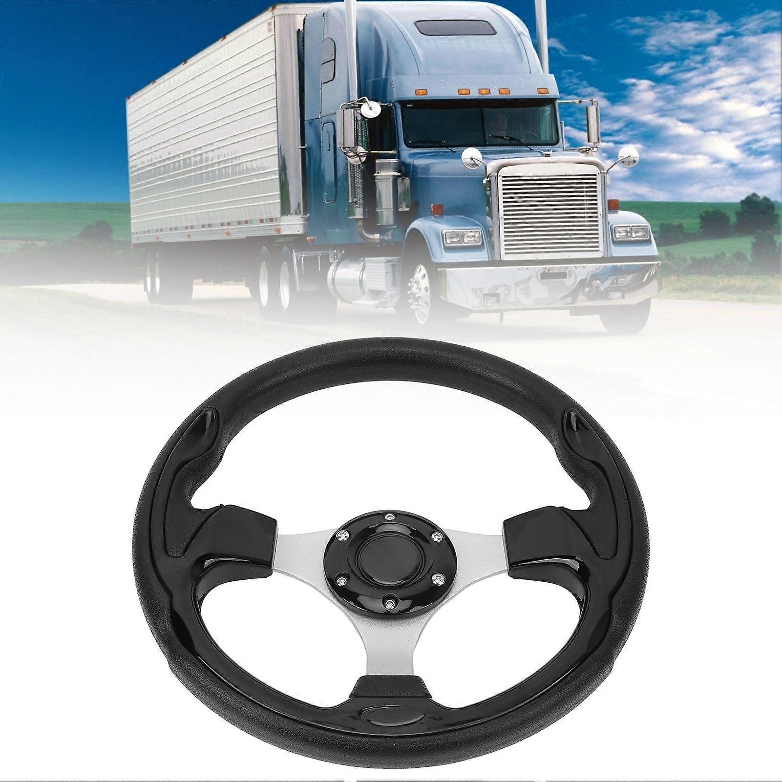 13in 330mm Car Steering Wheel Comfortable Grasp Stable Control Reasonable Size Universal for Vehicle 