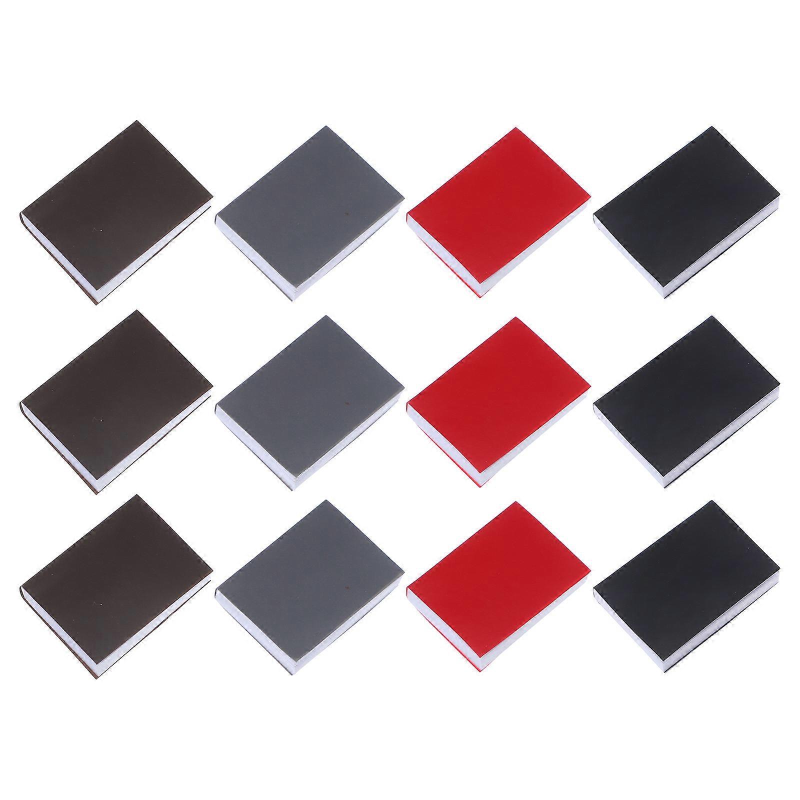 DIY Craft Material Mini Books Set For Model Collectors 12Pcs Rectangular Miniature Design