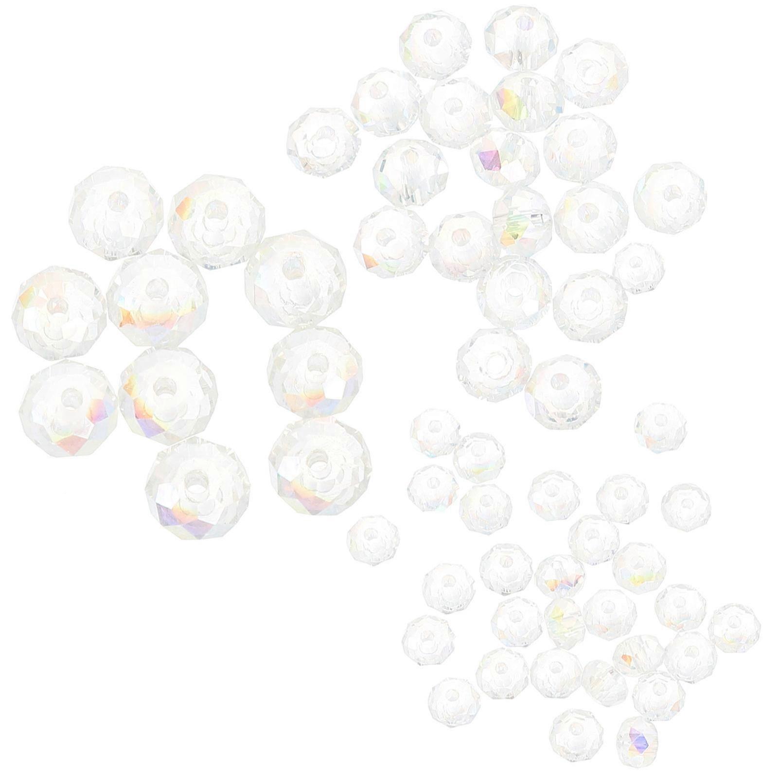 Creative Design 60Pcs Glass Beads For Jewelry Making Flat Beads Ideal For Birthday Party Gifts And Crafts