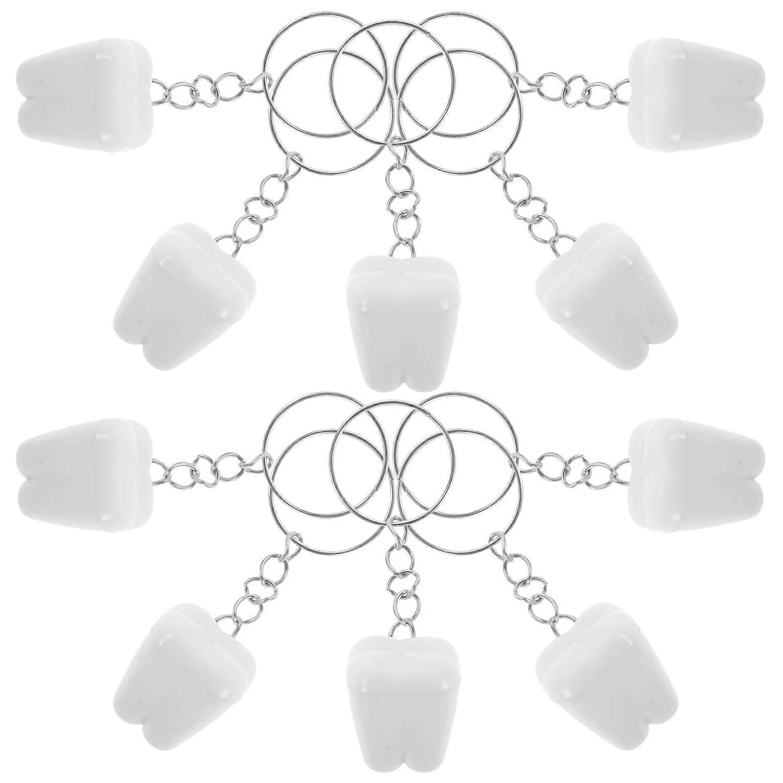 Tooth Hanging Charm 25Pcs Decorative Keychain For Everyday Use Featuring Design And Versatile Functionality