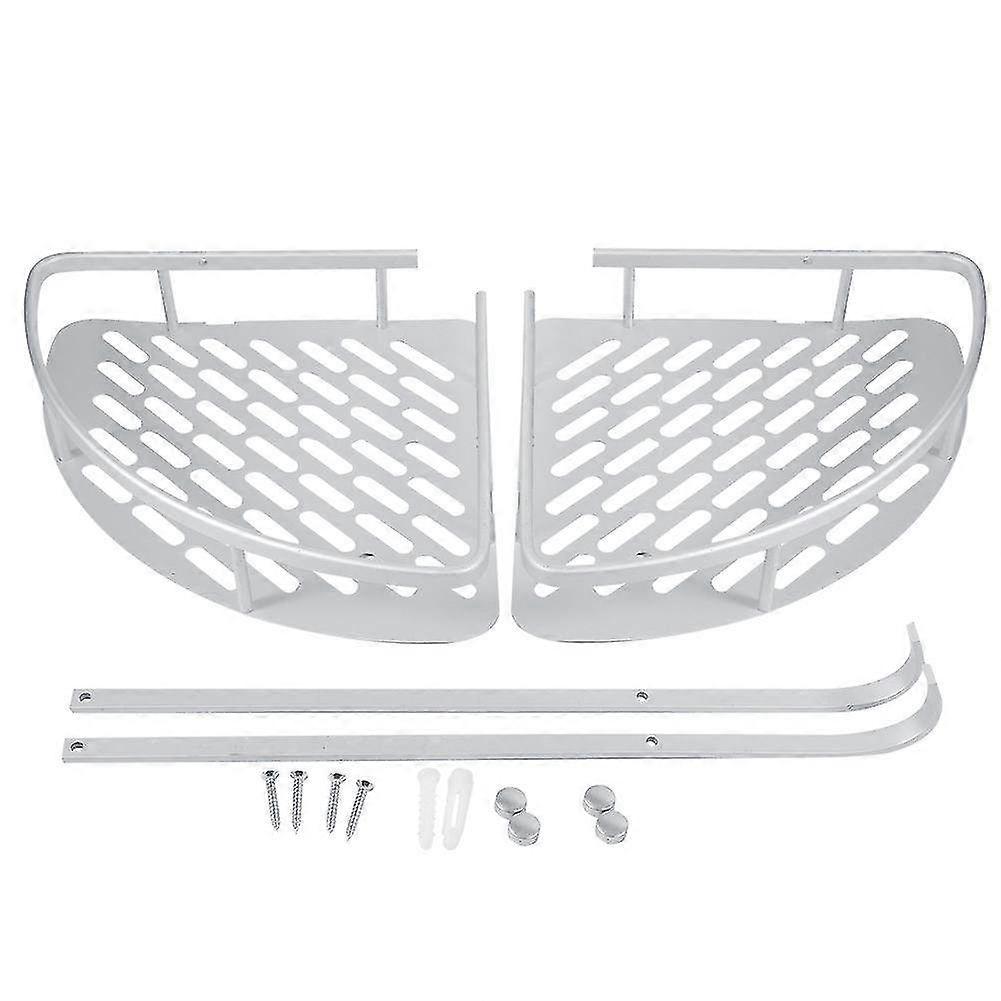 Double Layer Triangle Shower Shelf & Storage Basket - Versatile Kitchen & Bathroom Organizer Decor with Modern Design