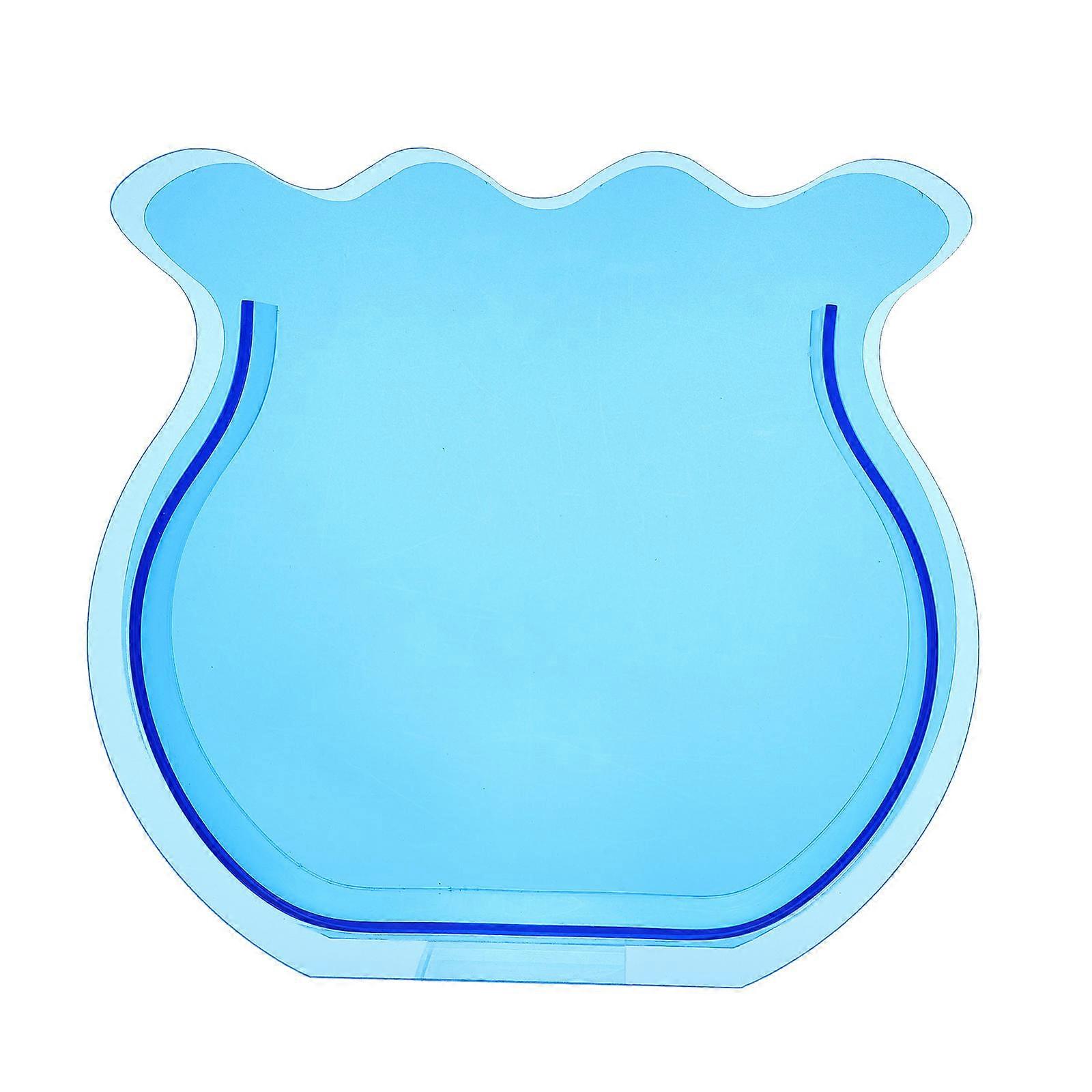 Blue Acrylic Vase for Home Decor Multi-function Flower Holder with Elegant Style