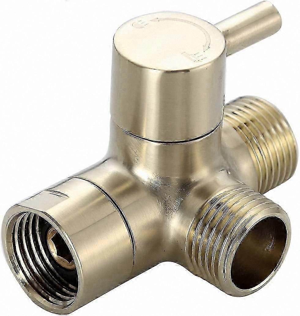 3-Way Shower Diverter Valve, Universal G1/2 Shower Arm Splitter for Handheld and Fixed Shower Heads, Bathroom Shower System Connector