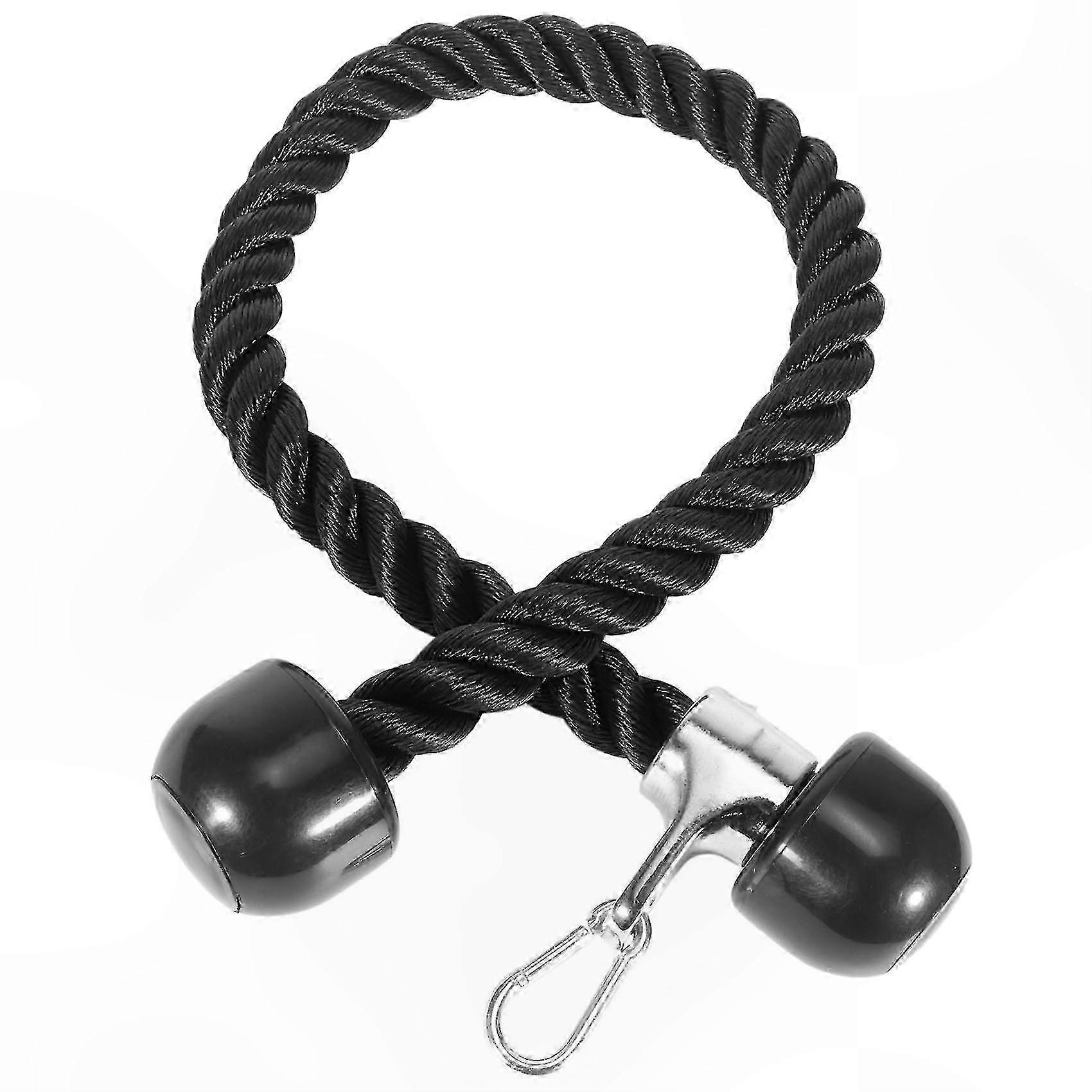 Tricep Pull Down Rope with Snap Hook for Cable Machines, 36" Fitness Attachment for Strength Training and Workouts