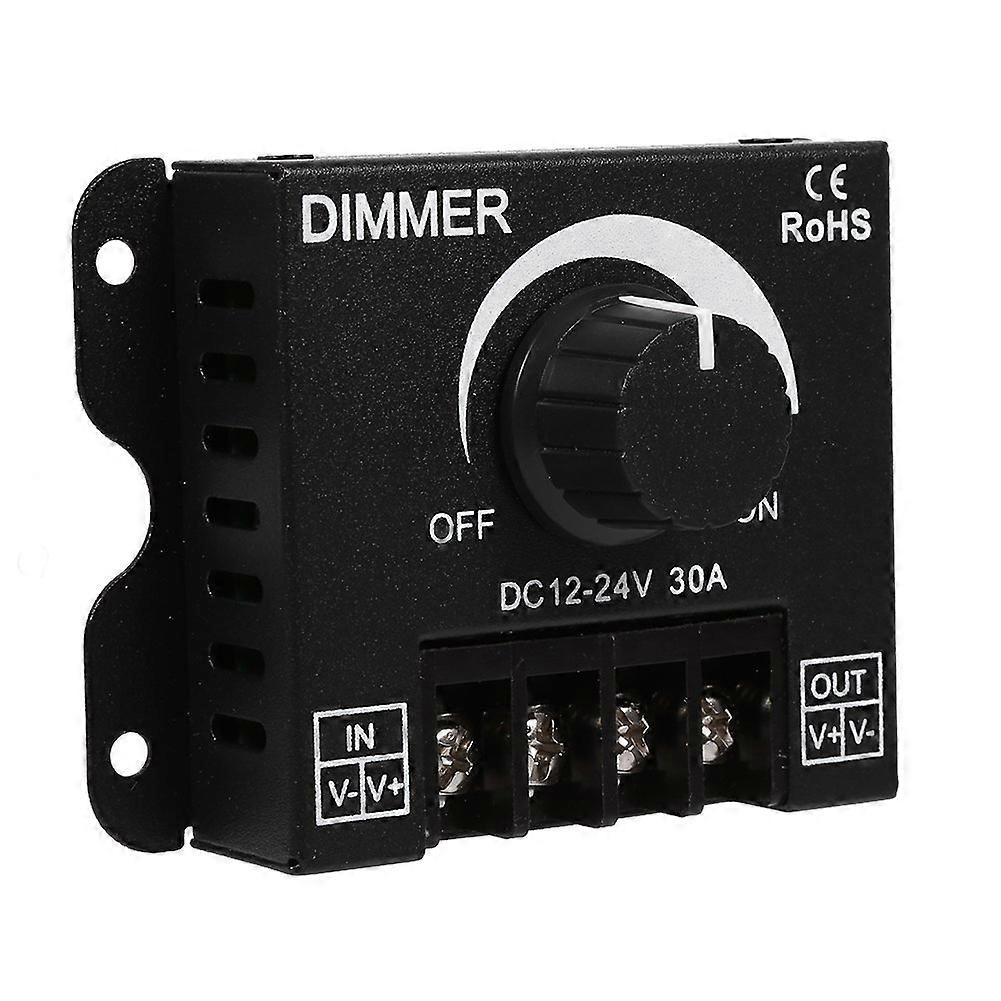 LED Switch Dimmer DC 12V24V 30A LED Switch Dimmer Controller with Button Controller for Adjusting Brightness ON/OFF Switch