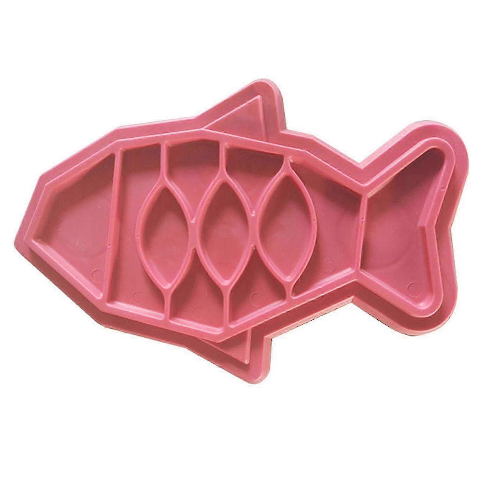 Fish-Shaped Anti-Slip Slow-Feeding Bowl for Dogs with Choke-Prevention Design