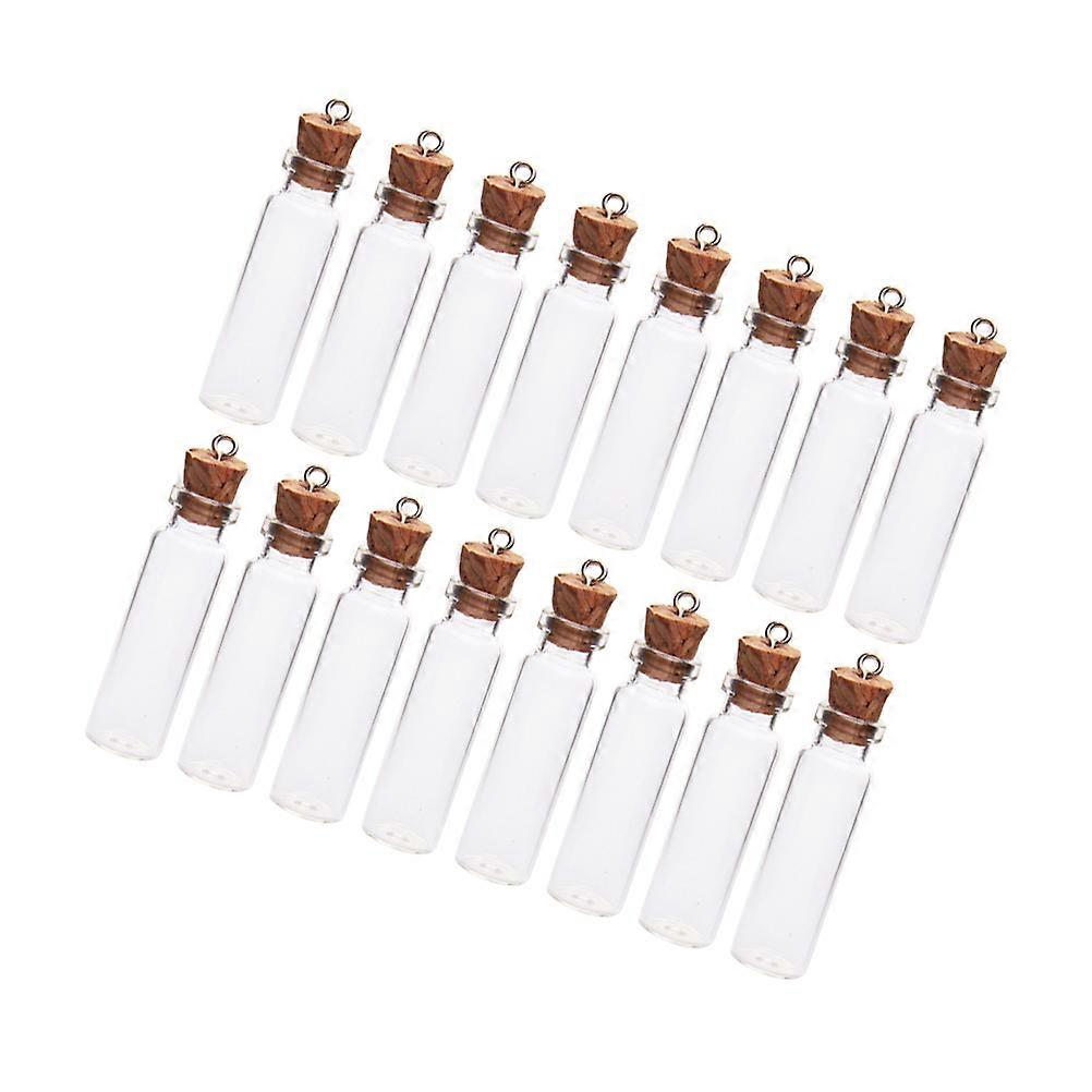 Mini Glass Clear Jars for Decoration 50Pcs with Stoppers