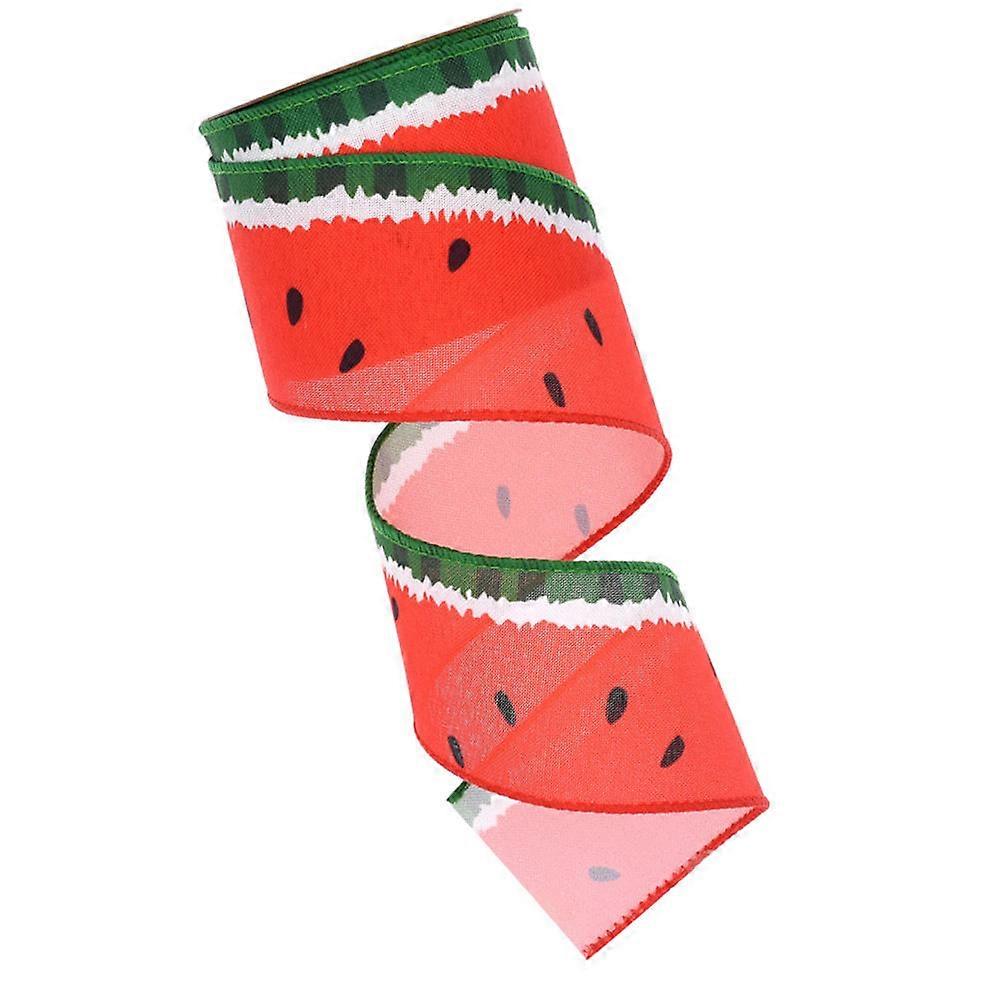 Ribbons For Crafts Watermelon Ribbon For Clothes Decoration 0.1X6.3X450CM Convenient And Durable 1Roll