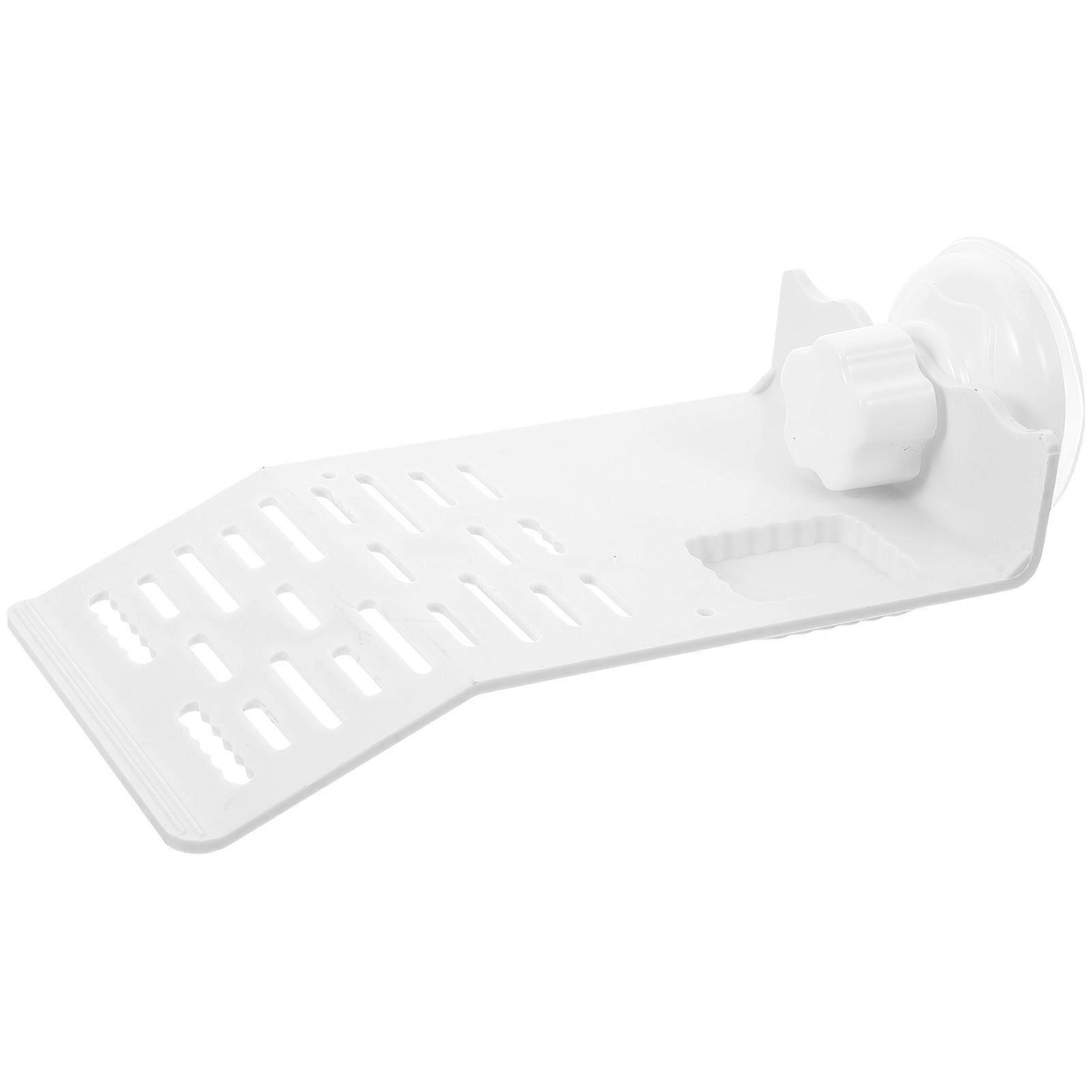 White Plastic Turtle Basking Platform for Decor Adds Style to Habitat with Suction Cup 7.5 Inches