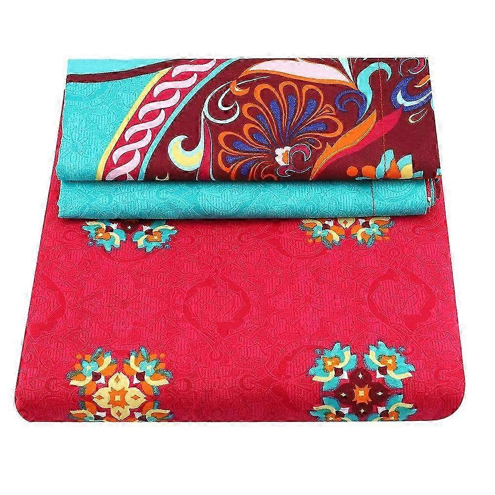 3-Piece Floral Print Duvet Cover Set - Soft 100% Polyester Bedding with Quilt & Pillow Cases for Twin Size Bed