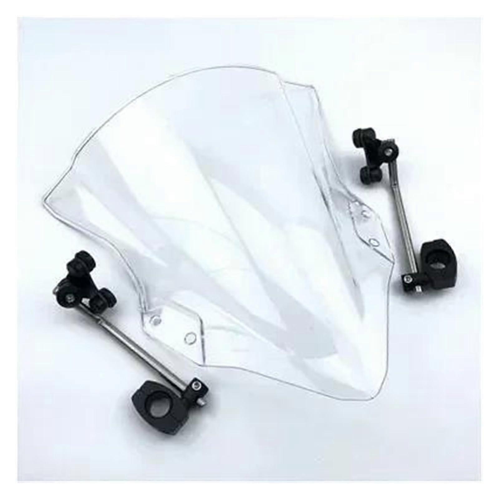 Motorcycle Windshield Extension For Yamaha MT-125 MT-01 MT-03 MT-07 FZ1 FZ6 FZ8 XJ6 FZ8N Clear Windshield Mount