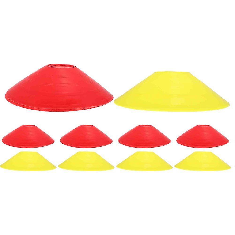 10 יחידות קונוסים דיסקים אימון זריזות כדורגל קונוסים ספורטיביים למקדחות קונוסים לתרגול כדורגל מקצועי קונוסים ניידים זריזות