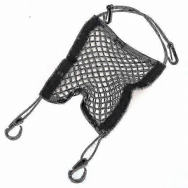 Elastic Mesh Net Storage Organizer for Car Seat Back with Hooks and Holders