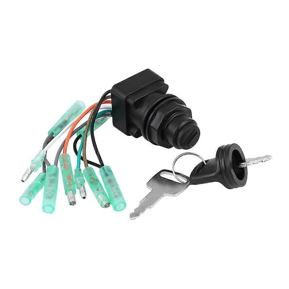Ignition Key Switch Assembly for Suzuki Outboard Control Box Compatible with 37110 99E00 92E01
