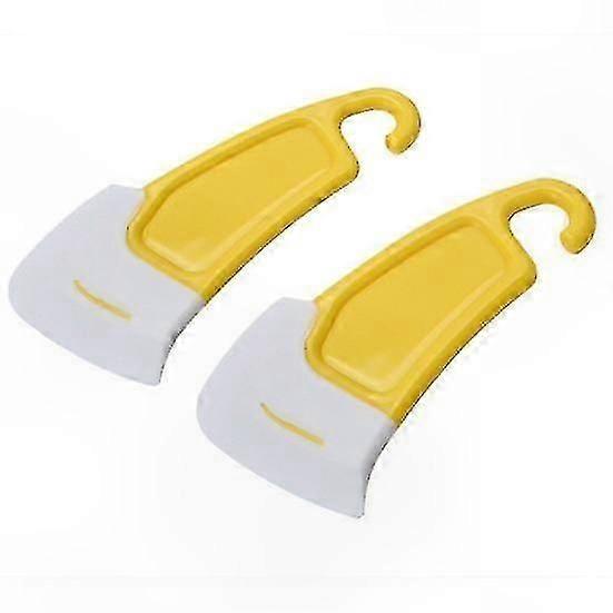 2-Pack Non-Stick Kitchen Scrapers with Silicone Cleaning Tools for Restaurant Use