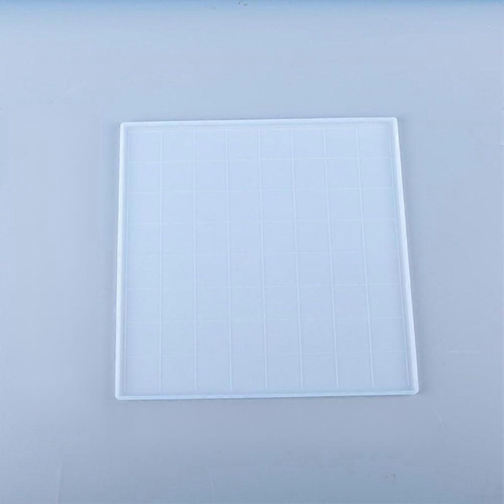 Make your own international chess set with silicone epoxy resin molds (large chessboard).