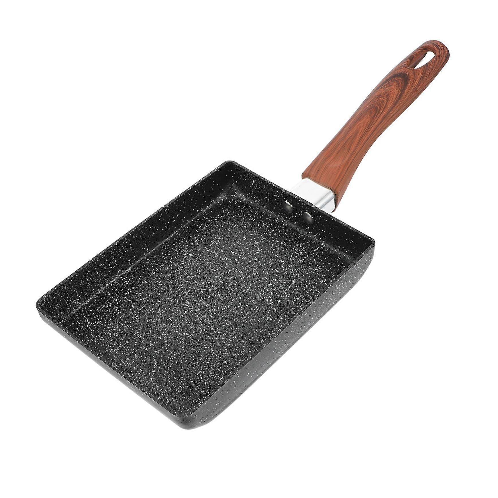 NonStick Mini Omelette Pan Square Frying Pan for Induction Hob Cooking