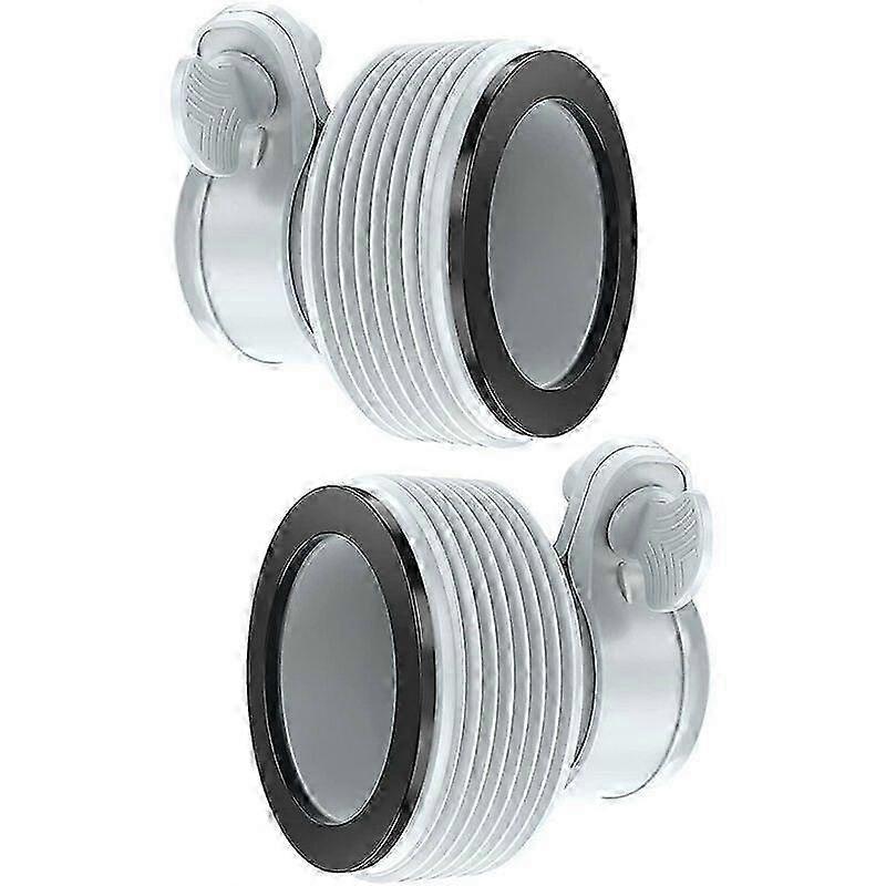 2er-Pack 32 mm auf 38 mm Filterpumpenadapter, 1,25" auf 1,5" Schlauchumbauadapter für Filterpumpe