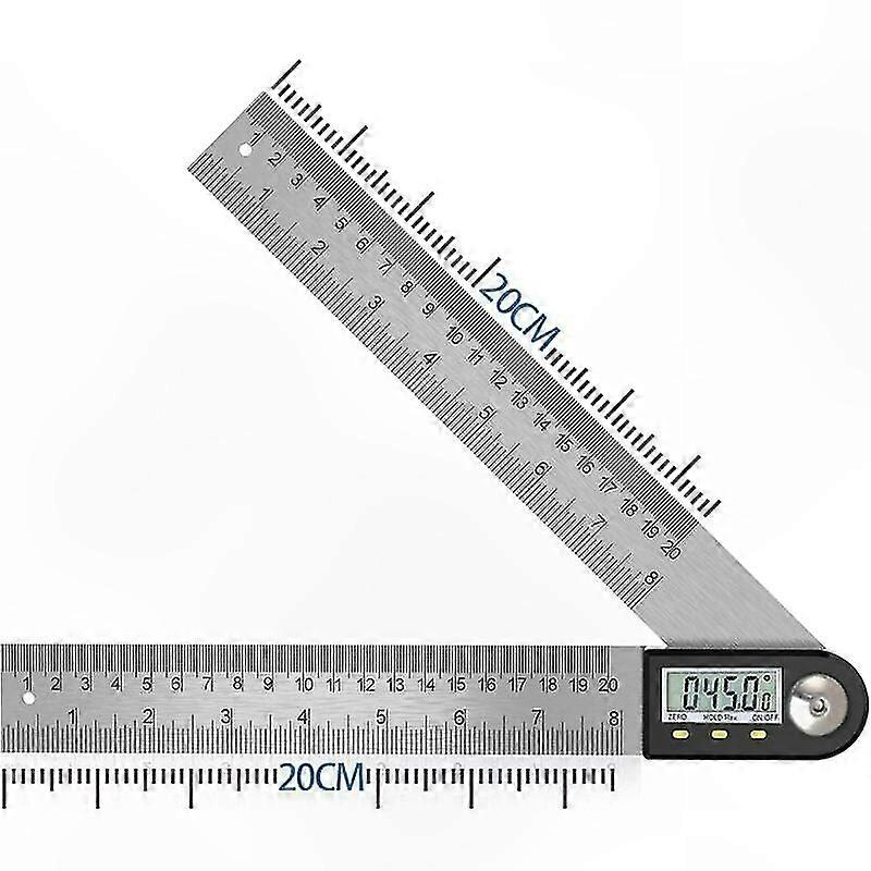 Digital Angle Finder 0-360° Stainless Steel Protractor with LCD Display for Woodworking and Construction Projects
