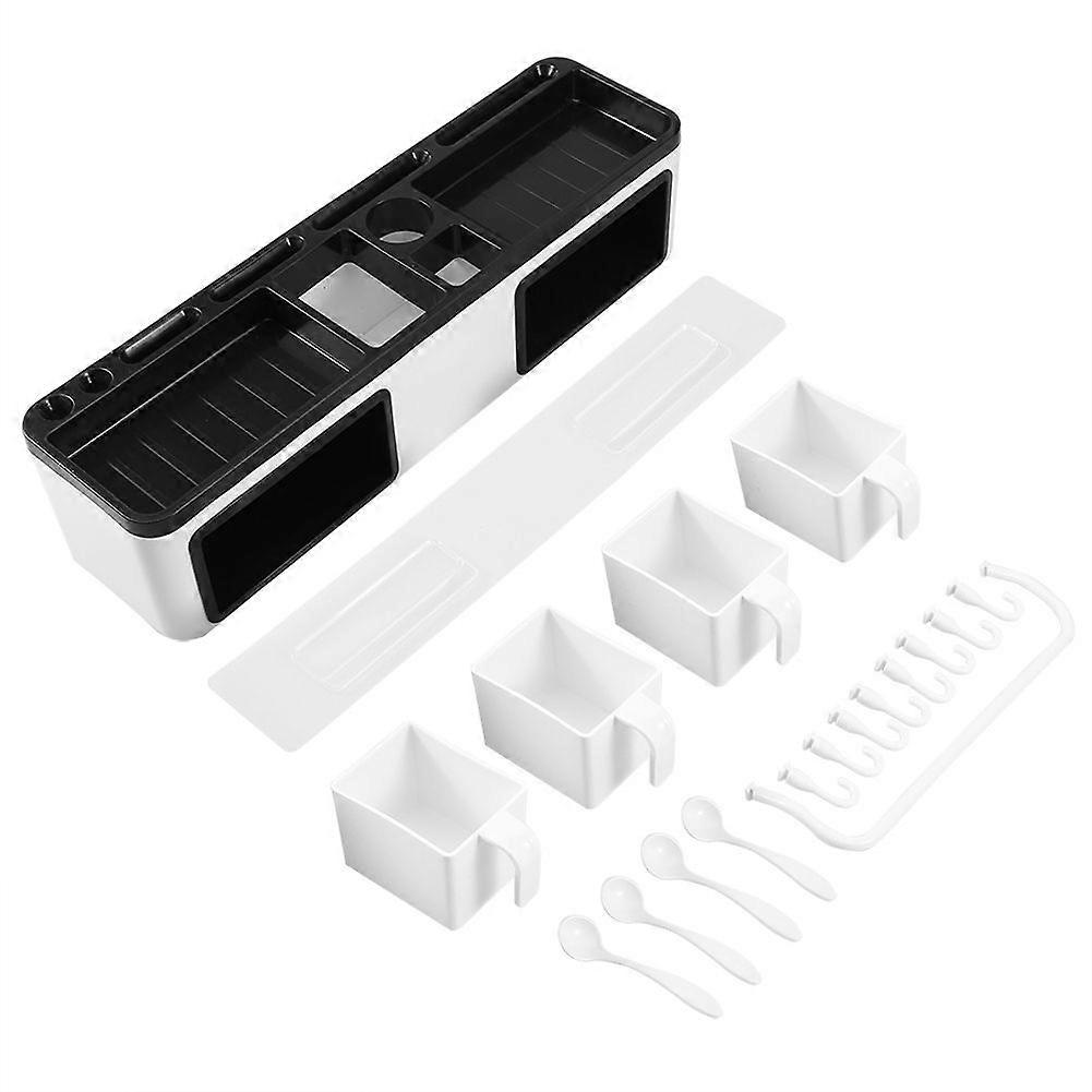 Wall Mounted Storage Organizer Rack with Hook and Kitchen Seasoning Box Set