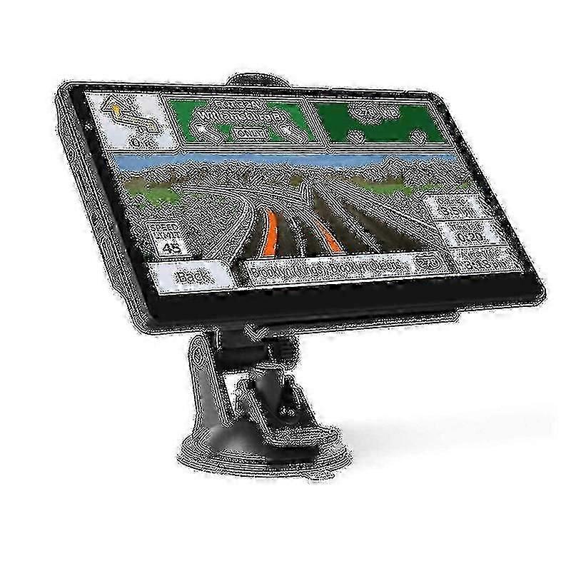ملاحة GPS لشاحنة السيارات - تحديثات مجانية مدى الحياة للخريطة وإرشادات صوتية وتحذيرات كاميرا السرعة وشاشة تعمل باللمس مقاس 7 بوصات لوحدة GPS للسيارة محمولة باليد