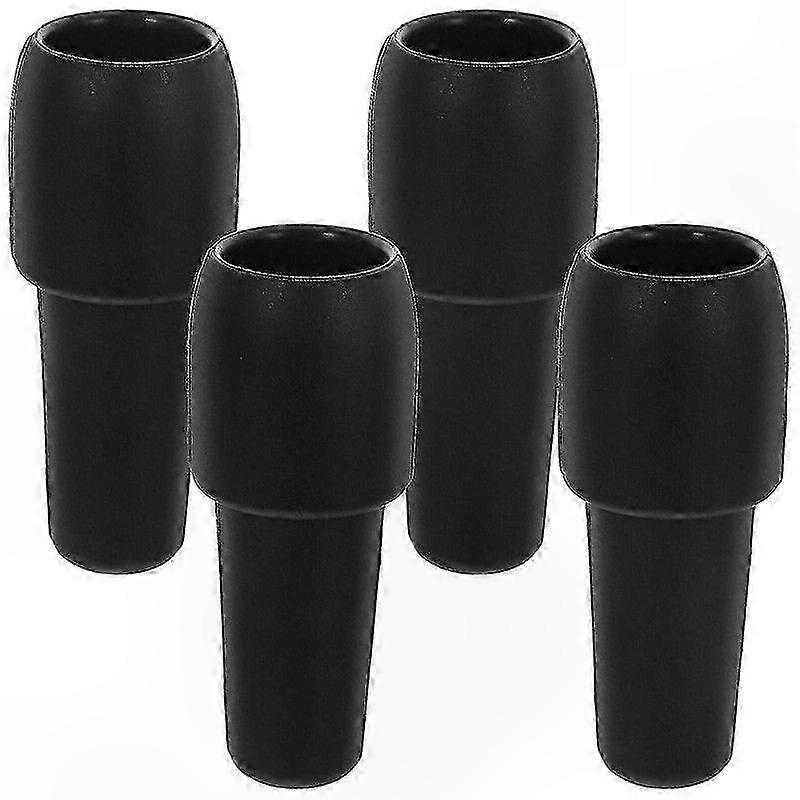 Set of 4 Reusable Silicone Bottle Stoppers for Wine and Beer, Flexible and Durable Stopper Caps for Beverage Storage