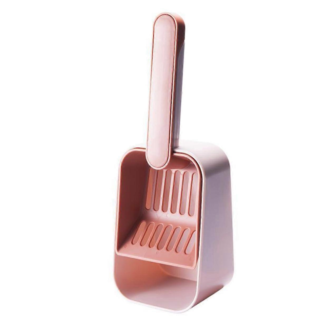 Portable Cat Litter Scoop Lightweight Red with Filtered Design Durable Hygiene Cleaning Tool for Home Pet Use