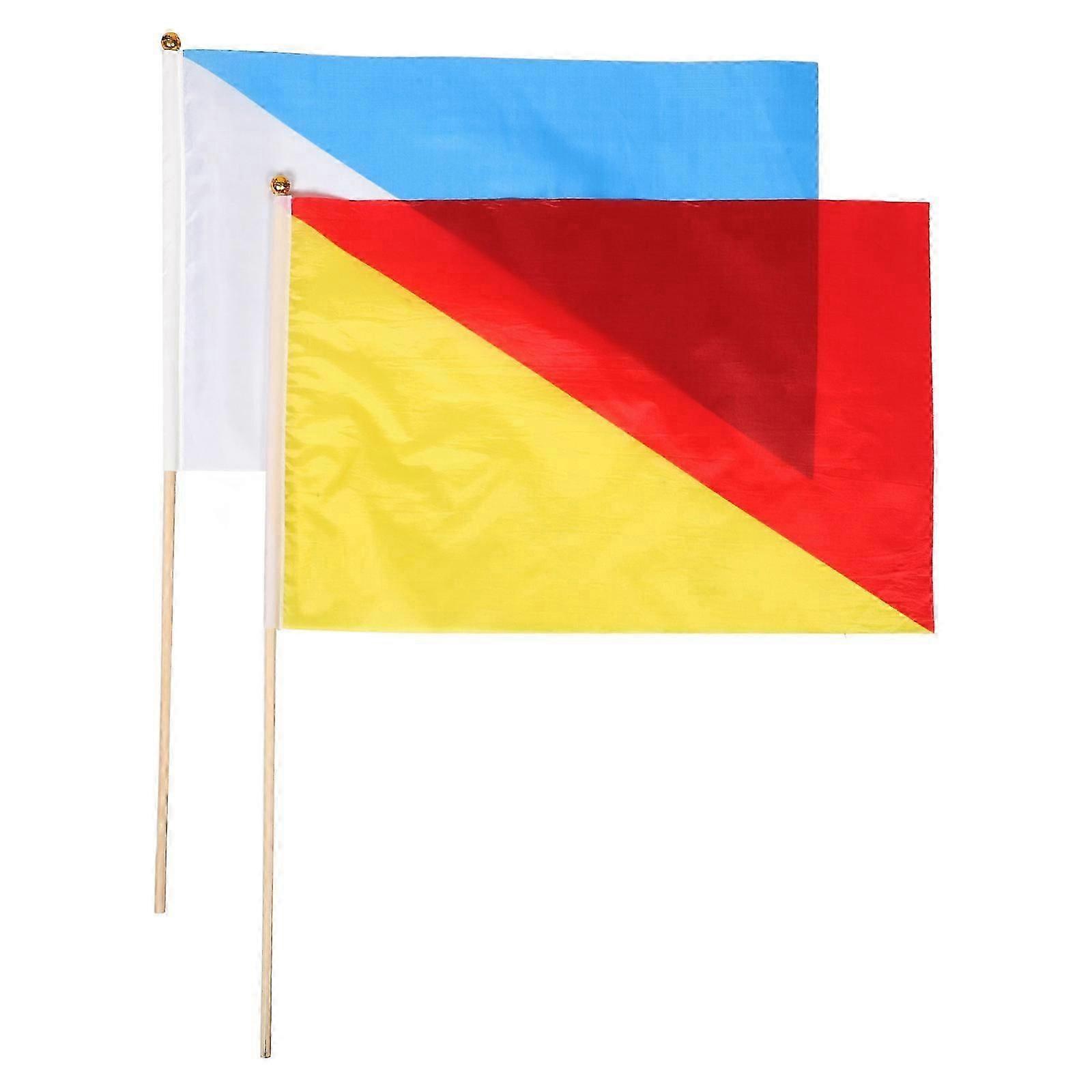 Signal Flags Referee Commanding Flag Safety Communication for Sports Match Racing Training 2Pcs