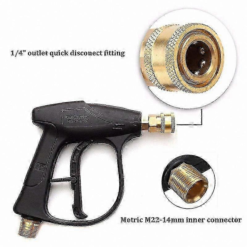 2-Pack Snow Foam Car Wash Spray Gun with Soap Lance and Pressure Jet Bottle