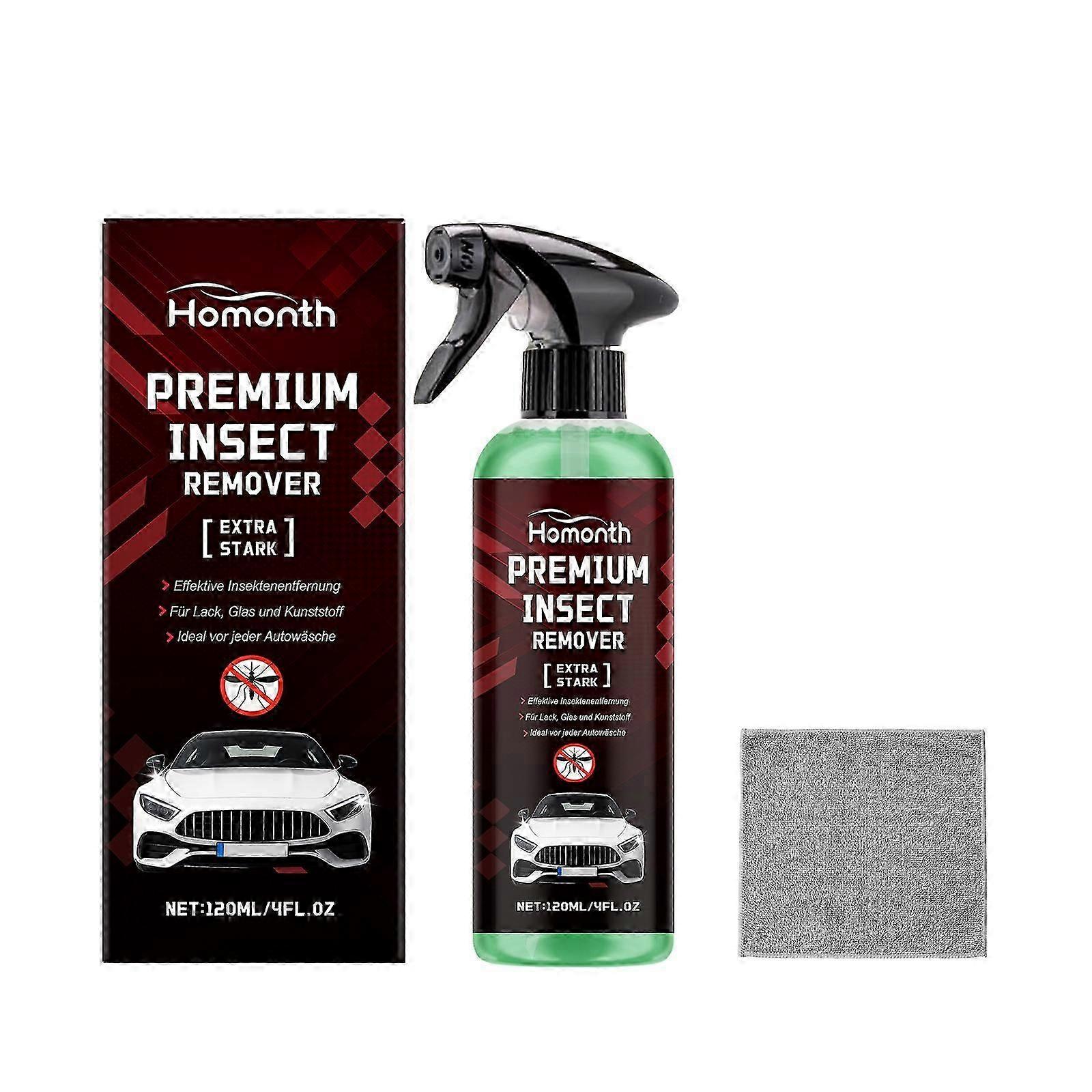 Homonth Car Insect Remover and Cleaner Set for Cleaning Bug Stains and Paint Surfaces on Car Hoods
