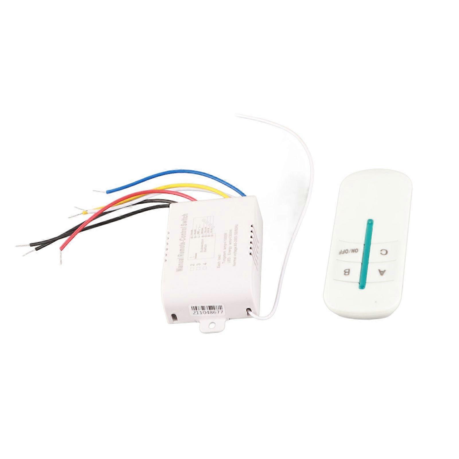 Led Light Lamp 180240V 3 Way ON/OFF Digital RF Remote Control Switch Wireless